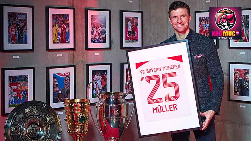 Thomas Muller đã thi đấu cho CLB Bayern Munich 25 năm